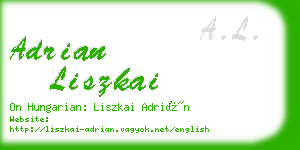 adrian liszkai business card